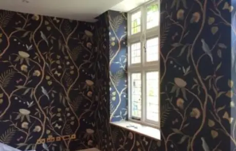 Wall Papered Room